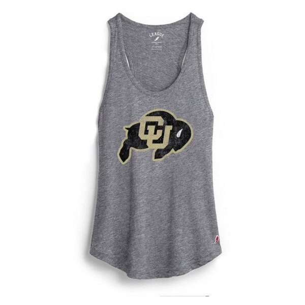 A basic gray full-length tank, featuring a C-U Buffalo logo.